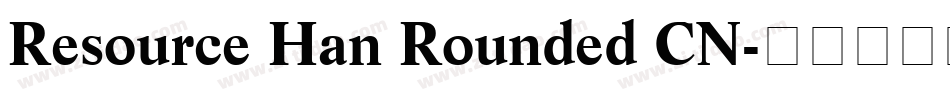 Resource Han Rounded CN字体转换